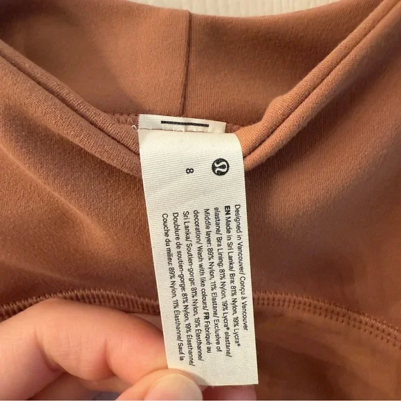 Lululemon| NWT Women’s Align Bra in Dusty Clay Size 8 A/B Cup - Picture 6 of 8